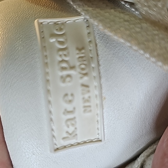 Kate Spade white‎ leather sneakers size 8.5. Good used condition Platform - Picture 1 of 12